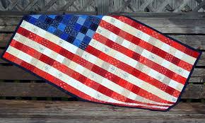 Scrappy American Flag Wall Hanging