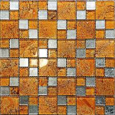 Orange you glad this kitchen backsplash is simple enough to support a vibrant accent wall? Orange Yellow Gold Mix Silver Glass Mosaic Kitchen Backsplash Tile Jmfgt061 Crystal Glass Mosaic Bathroom Wall Tiles Orange Gold Silver Glass Mosaic Tile Kitchen Backsplash Bathroom Glass Wall Tile Jmfgt061 17 49