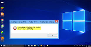 sửa lỗi install realtek hd audio driver