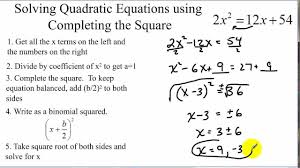 The following are the procedures rewrite the quadratic equation by isolating c on the right side. How To S Wiki 88 How To Complete The Square Equation