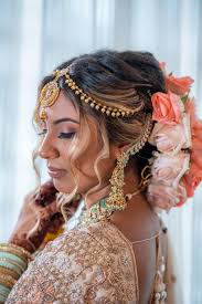 south asian wedding hair and makeup