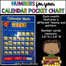 Numbers For Calendar Pocket Chart
