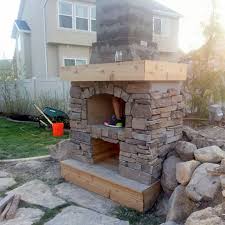 Chalked paint works best for that weathered look. 10 Free Outdoor Fireplace Construction Plans