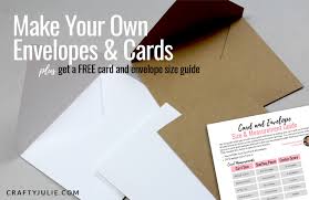 own envelopes and cards crafty julie