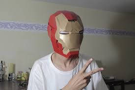Don't cut the fourth side Ironman S Helmet Out Of Cardboard 10 Steps With Pictures Instructables