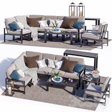 indio metal outdoor furniture set 2