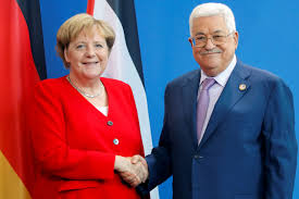 Trump and merkel failed to respond to the request, remaining seated in their. Angela Merkel Meets Mahmoud Abbas Calls For Two State Solution The Jerusalem Post