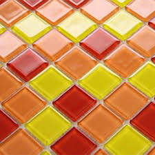 Glass Mosaic Backsplash Tile Stained