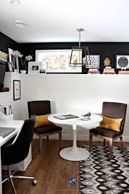 black and white home office decor ideas