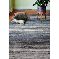 striped contemporary accent rug