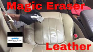 leather seats with the magic eraser