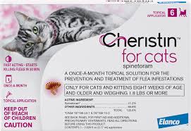 Cheristin Flea Treatment Topical For Cats Over 1 8 Lbs 6 Count