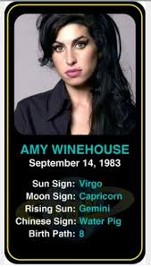 Amy Winehouse Birthday Zodiac Sign Birthchart Winehouse