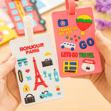 Personalized luggage tags are the perfect way to travel in. New Cute 3d Cartoon Plastic Luggage Tag Lovely Travel Luggage Suitcase Baggage Travel Bag Boarding Tag Address Label Name Id Tag Plastic Luggage Tags Address Tagsuitcase Luggage Tags Aliexpress