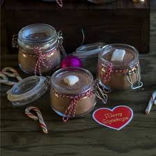 xmas hot cocoa gift jars