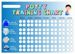 Boys Potty Training Charts A4 Schoolstickers