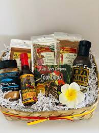 gourmet barbeque hawaiian gift basket