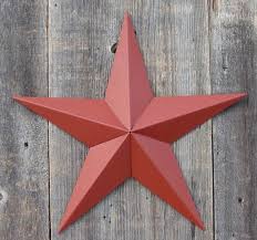 10 Barn Star In The Color Barn Red