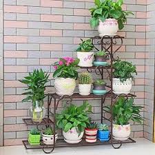 removable iron flower pots stand