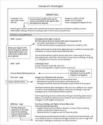 A reverse chronological resume format holds a lot of significance as it is often adjudged to be the standard norm for all industries. 10 Chronological Resume Templates Pdf Doc Free Premium Templates