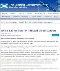 Press Release Scottish Government Announcement Scottish Infected