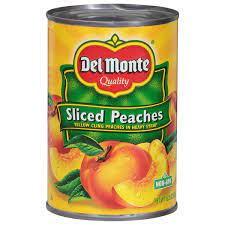 del monte peaches sliced in heavy syrup