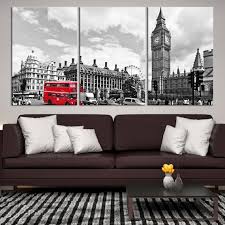 Extra Large Wall Art London City Canvas