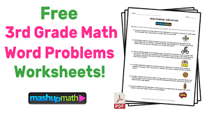 Download our comprehensive printable math worksheets. 3rd Grade Math Word Problems Free Worksheets With Answers Mashup Math