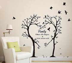Family Love Heart Tree Wall Art Sticker