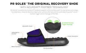 Pr Soles Adjustable Strap Massaging Recovery Slide Sandal Various Colors Sizes