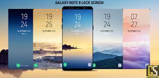 lock screen galaxy note8 dualclock