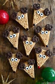 reindeer rice krispie treats just a taste