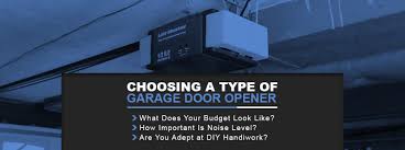 diffe types of garage door openers