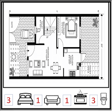 40x50 Vastu House Plan Design 3bhk