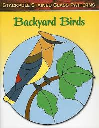 backyard birds stained glass pattern