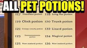 all new pet potions recipes in wacky