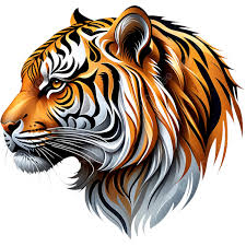 realistic tiger face shirt design