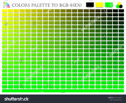 Color Palette Mixer 3 Color Yellow Stock Vector Royalty