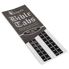 Black Quick Reference Adhesive Old and New Testament Bible Indexing Tabs :  Amazon.ca: Office Products