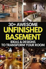 31 Unfinished Basement Ideas Designs