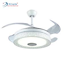 Best modern crystal ceiling fan 42 inch invisible blades led folding. Riyueda New Arrivals 2020 Modern White Color 42 Inch Ceiling Fan With Light Ceiling Fans Aliexpress