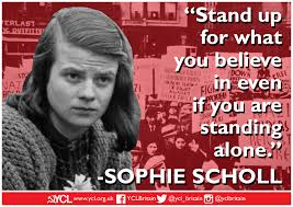 She would have been in her sixties when she and the. International Women S Day Sophie Scholl Young Communist League Of Britain