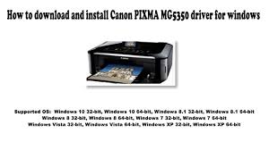 Ip4820 pixma ip4820 photo printer document kit: How To Download And Install Canon Pixma Mg5350 Driver Windows 10 8 1 8 7 Vista Xp Youtube