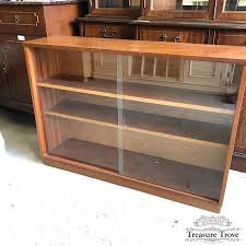 Vintage Bookcase With Sliding Glass