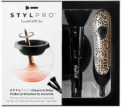 stylpro makeup brush cleaner cheetah