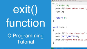 exit function c programming