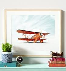 Vintage Airplane Nursery Decor