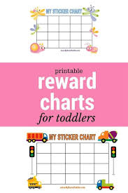 Printable Reward Charts Toddler Reward Chart Printable