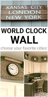 Time Zone Clocks Personalized Wall