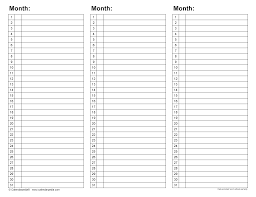 monthly planner templates for microsoft